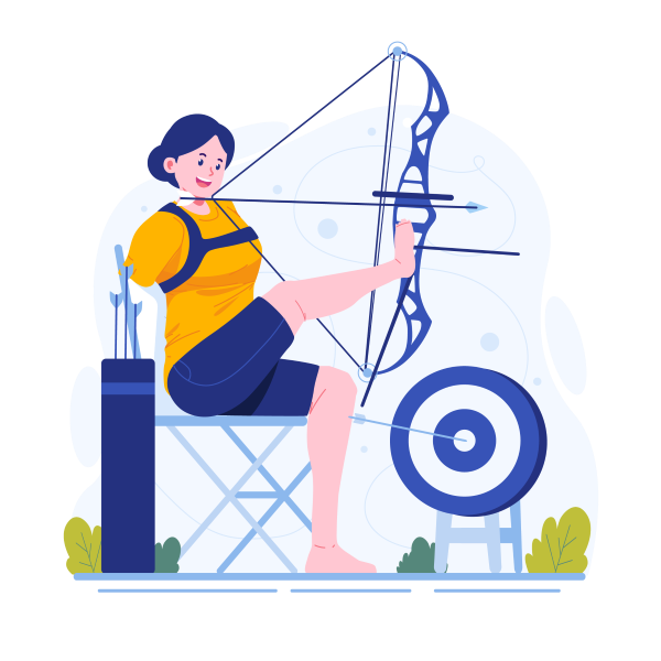 kriya-towards-society-mysuru-kriya-hand-Disabled-woman-practicing-archery